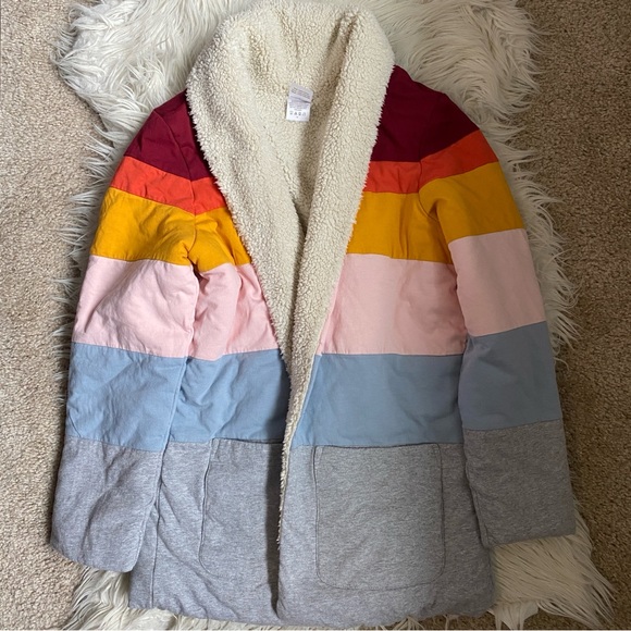 Hanna Andersson Other - NWOT Hanna Andersson girl’s shawl fleece lined jacket coat 140 10